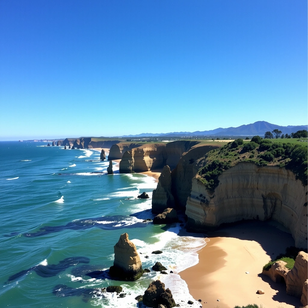Западное побережье США - океанские виды и горы